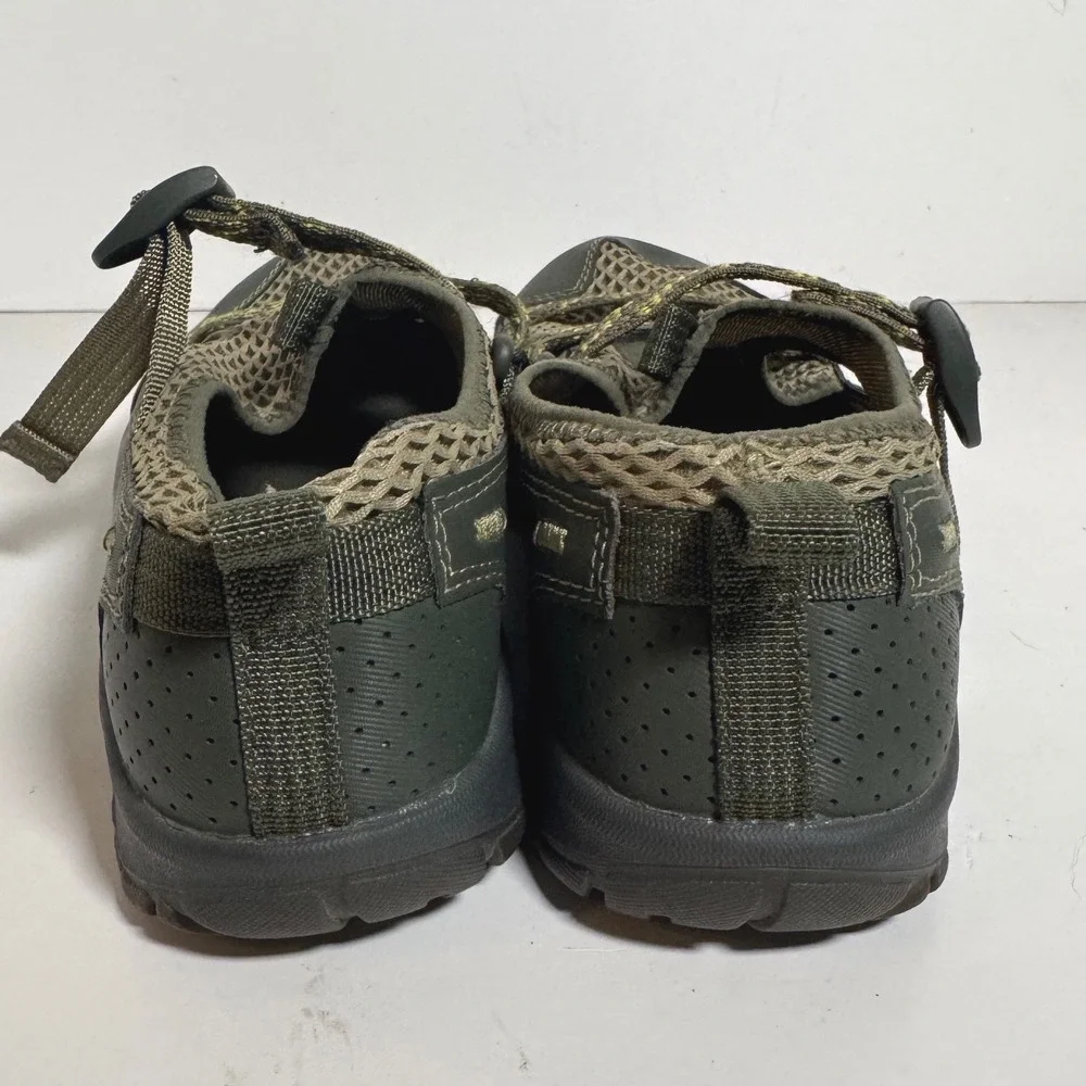 Chaco Outcross Kids Junior Water Shoes Olive Green Mesh Hiking Sandals Size 5